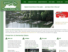 Tablet Screenshot of boonesferrymarina.com